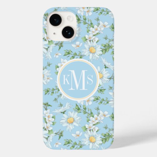 Pastel Daisy Flower Garden Muster Case-Mate iPhone Hülle (Rückseite)