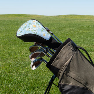 Pastel Daisy Flower Garden Muster Golf Headcover