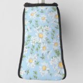 Pastel Daisy Flower Garden Muster Golf Headcover (Rotieren 90)
