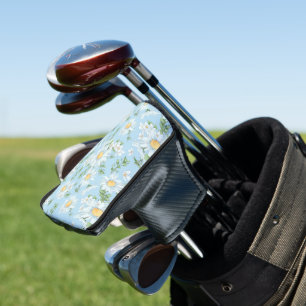 Pastel Daisy Flower Garden Muster Golf Headcover