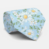 Pastel Daisy Flower Garden Muster Krawatte (Gerollt)