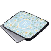 Pastel Daisy Flower Garden Muster Laptopschutzhülle (Vorne Knopf)