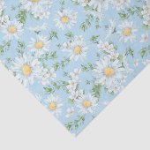 Pastel Daisy Flower Garden Muster Seidenpapier (Ausschnitt)