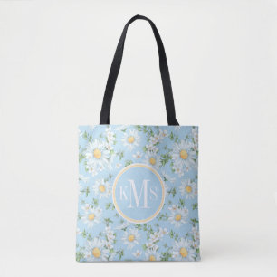 Pastel Daisy Flower Garden Muster Tasche