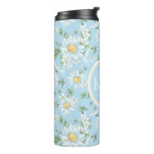 Pastel Daisy Flower Garden Muster Thermosbecher (Nach links gedreht)