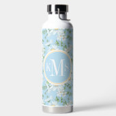 Pastel Daisy Flower Garden Muster Trinkflasche (links)
