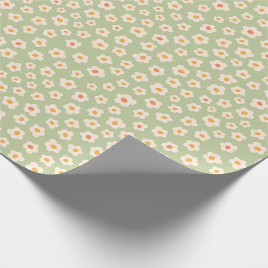 Pastel Daisy Pop Geschenkpapier (Ecke)