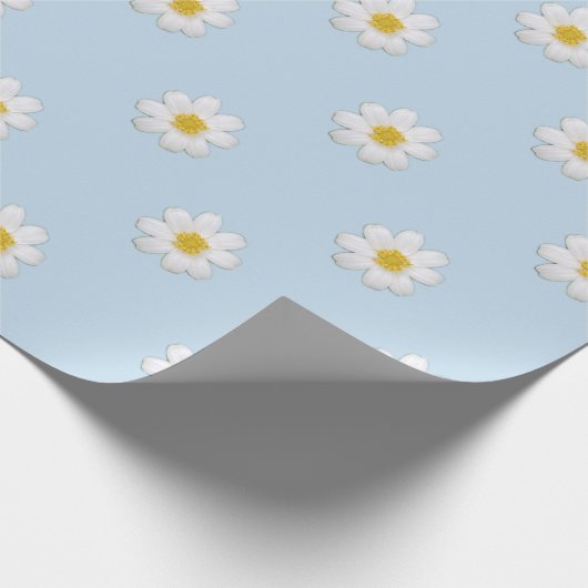 Pastel Daisy Wrapping Paper Geschenkpapier (Ecke)