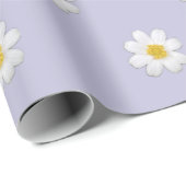 Pastel Daisy Wrapping Paper Geschenkpapier (Rolleneckpunkt)