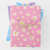 Pastel Daisy Wrapping Paper Set Geschenkpapier Set (Beispiel)