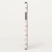 Pastel Damask Blush Pink Niedlicher Anfangsname Case-Mate iPhone Hülle (Hinten/Rechts)