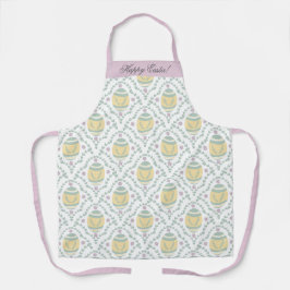 Pastel Damask Ostereier Muster Schürze