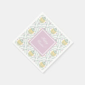 Pastel Damask Ostereier Muster Serviette (Ecke)