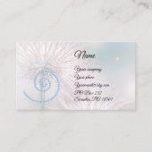 Pastel Dandela und Blue Diamonds Business Card Visitenkarte (Vorderseite)
