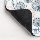 Pastel Dandelion Dreams - Whimsical Floral Mousepad (Ecke)