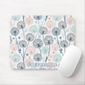 Pastel Dandelion Dreams - Whimsical Floral Mousepad (Mit Mouse)