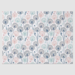 Pastel Dandelion Dreams - Whimsical Floral Seidenpapier