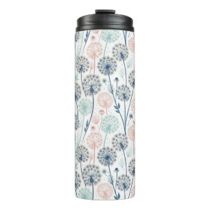 Pastel Dandelion Dreams - Whimsical Floral Thermosbecher