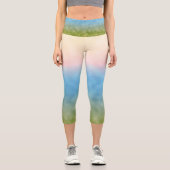 Pastel Dawn Capri Leggings (Vorderseite)