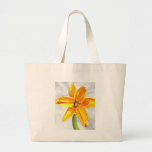 Pastel Day Lily Jumbo Stoffbeutel
