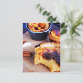 Pastel de Nata Postkarte (Stehend Vorderseite)