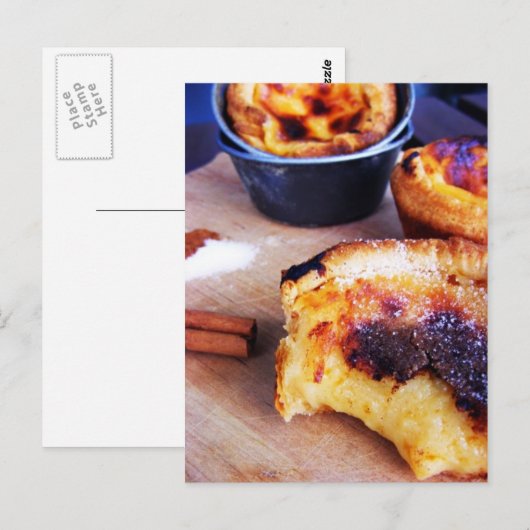 Pastel de Nata Postkarte (Vorne/Hinten)