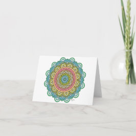 Pastel Defleur Mandala Karte