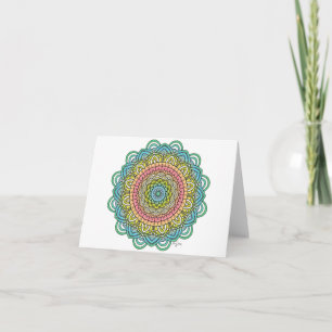 Pastel Defleur Mandala Karte