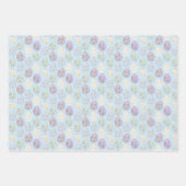 Pastel dekorierte Ostereier Geschenkpapier Set (Vorderseite 3)