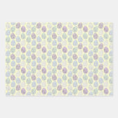 Pastel dekorierte Ostereier Geschenkpapier Set (Vorderseite)