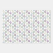 Pastel dekorierte Ostereier Geschenkpapier Set (Vorderseite)