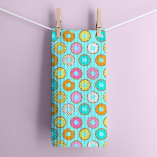 Pastel Delicious Donut Desserts Küchentücher