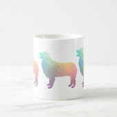 Pastel der geometrischen Silhouette Australian She Kaffeetasse (Mittel)