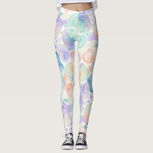 Pastel Design Leggings (Vorderseite)