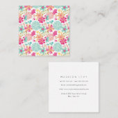 Pastel Designer Artist Blume Muster Ladys Terminkarte (Vorne/Hinten)