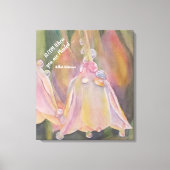 Pastel Dew Dropdown Bell Blume in Wasserfarben Leinwanddruck (Vorderseite)