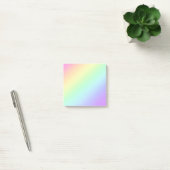 Pastel Diagonal Rainbow Gradient Post-it Klebezettel (Büro)