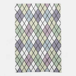Pastel Diamonds Geschirrtuch
