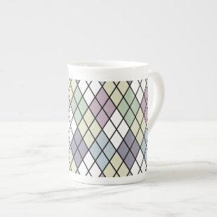 Pastel Diamonds Porzellantasse