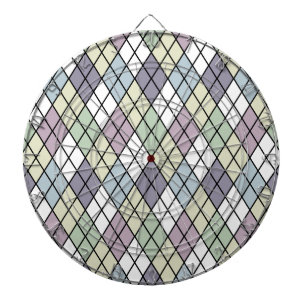 Pastel Diamonds Raute Dartscheibe