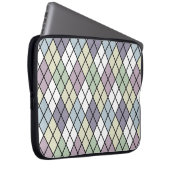 Pastel Diamonds Raute Laptopschutzhülle (Vorne Rechts)