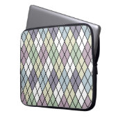 Pastel Diamonds Raute Laptopschutzhülle (Vorderseite Links)