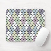 Pastel Diamonds Raute Mousepad (Mit Mouse)