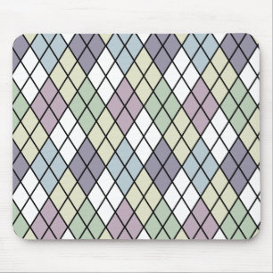 Pastel Diamonds Raute Mousepad