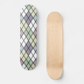 Pastel Diamonds Raute Skateboard (Vorderseite)
