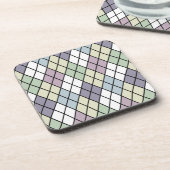 Pastel Diamonds Raute Untersetzer (Linke Seite)