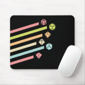 Pastel Dice Set Tabletop RPG Mousepad (Mit Mouse)
