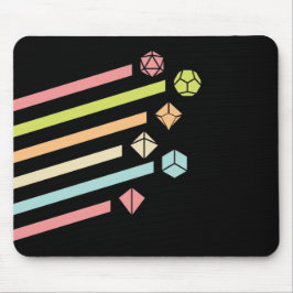 Pastel Dice Set Tabletop RPG Mousepad