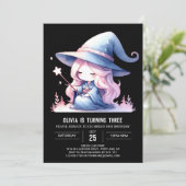 Pastel Digital Wizard Geburtstag Einladung (Stehend Vorderseite)