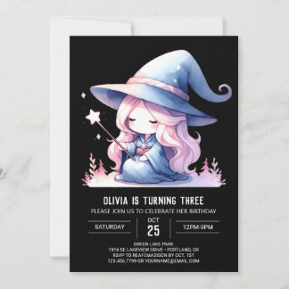 Pastel Digital Wizard Geburtstag Einladung